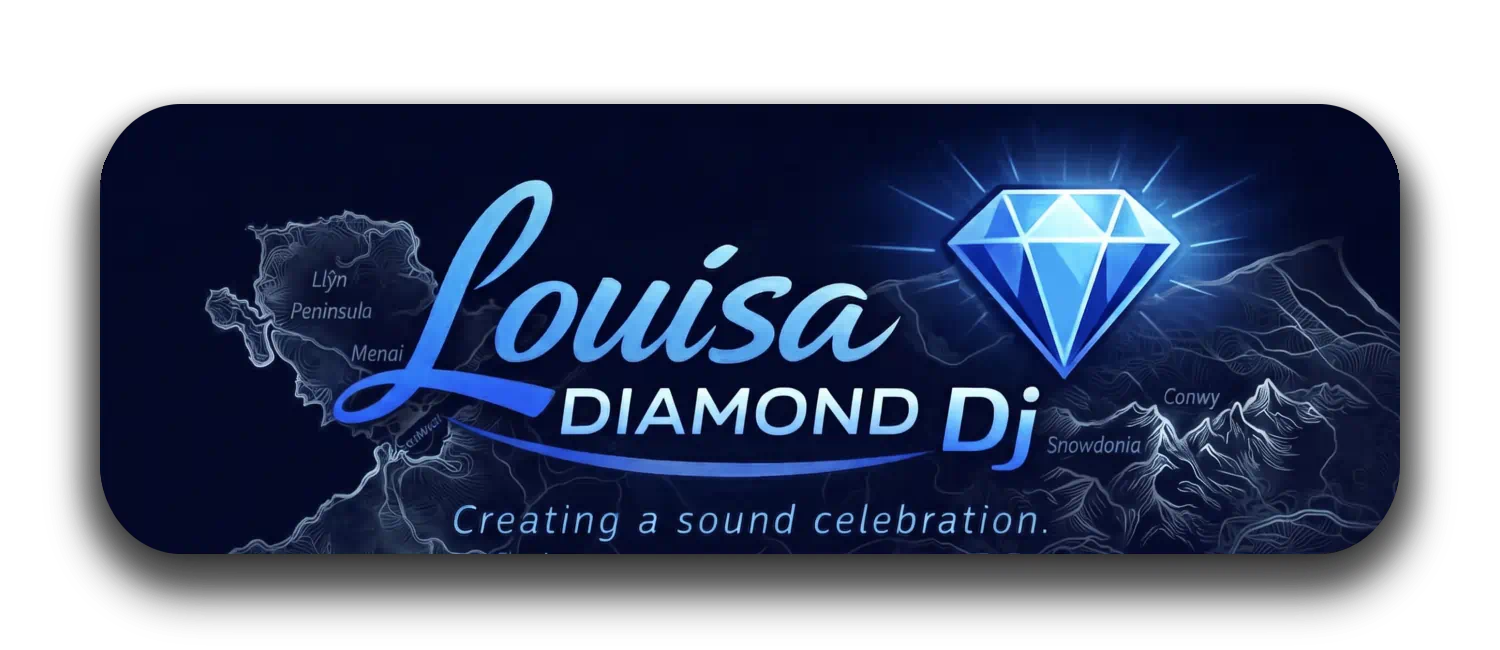 Louisa Diamond promotional entertainment header artwork